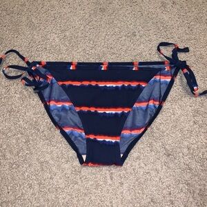 Gap swimsuit blue with red bikini bottoms, XS, NEW